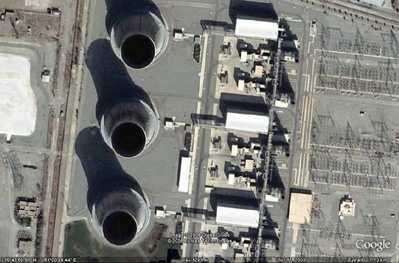 Iran's Bushehr Nuclear Power Plant - Satellite view