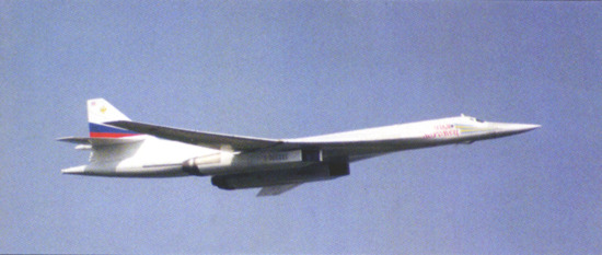Russian Tupelov TU-160 "Blackjack" Mach 2+ Supersonic Strategic Bomber